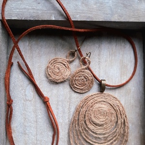 Kender zsinóros ékszerszett, Ékszer, Ékszerszett, Ékszerkészítés, Mindenmás, MESKA