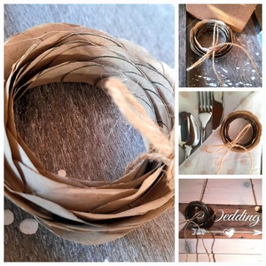 Papír rózsa dekoráció - esküvő - dekoráció - helyszíni dekor - Meska.hu