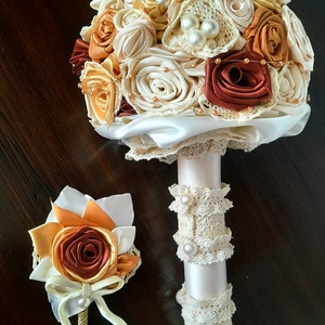 Bieder vőlegénykitűző - esküvő - kiegészítők - kitűző - Meska.hu