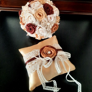 Bieder gyűrűpárna - esküvő - kiegészítők - gyűrűtartó & gyűrűpárna - Meska.hu