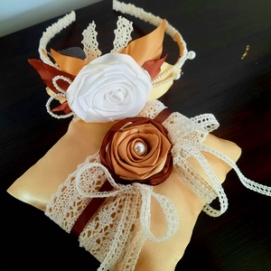 Bieder gyűrűpárna - esküvő - kiegészítők - gyűrűtartó & gyűrűpárna - Meska.hu