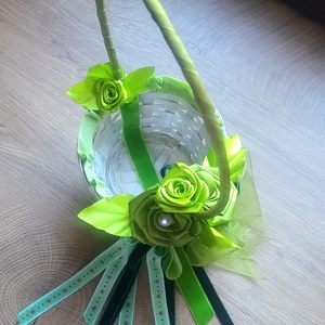 Szóró kosár - esküvő - dekoráció - asztaldísz - Meska.hu