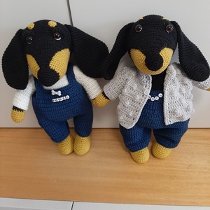 Tacskó Noelnek - játék & sport - plüssállat & játékfigura - kutya - Meska.hu