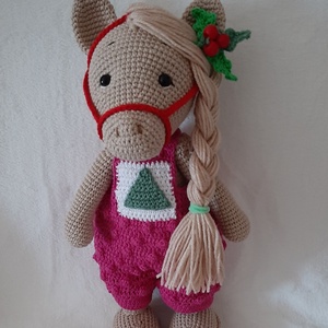 Karácsonyi Paci. - játék & sport - plüssállat & játékfigura - ló - Meska.hu