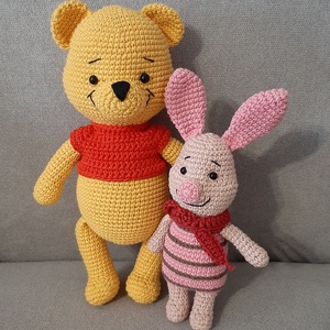 Mackó malackával - játék & sport - plüssállat & játékfigura - maci - Meska.hu