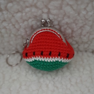 Mini pénztárca kulcstartó, Táska & Tok, Kulcstartó & Táskadísz, Kulcstartó, Horgolás, MESKA