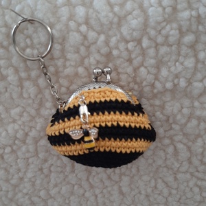 Méhecskés mini pénztárca. - Meska.hu