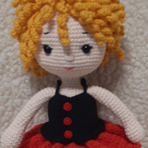 Kislány pipacs ruhában., Játék & Sport, Baba & babaház, Játékbaba, babakellék, , MESKA