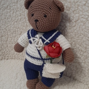 Ballagó maci, Kellékek & szerszámok, Dekorációs kellékek, Figurák, Horgolás, MESKA