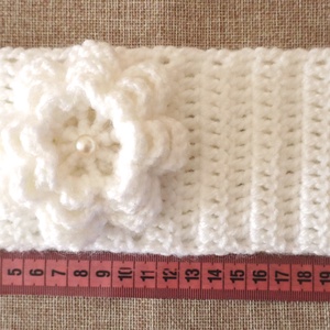 Horgolt fejpánt  - ruha & divat - sál, sapka, kendő - fejpánt - Meska.hu