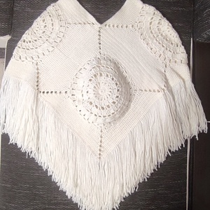 Horgolt poncsó, Ruha & Divat, Női ruha, Poncsó, Horgolás, MESKA