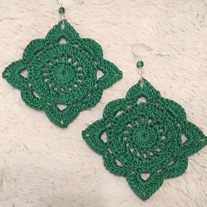 Horgolt fülbevaló, Ékszer, Fülbevaló, Fülékszer, Ékszerkészítés, Horgolás, MESKA