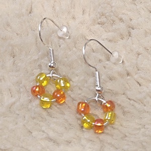 Gyöngyös fülbevaló, Ékszer, Fülbevaló, Fülékszer, Ékszerkészítés, Gyöngyfűzés, gyöngyhímzés, MESKA