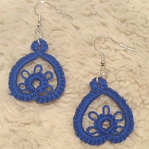 Hajócsipke fülbevaló , Ékszer, Fülbevaló, Fülékszer, Ékszerkészítés, Csipkekészítés, MESKA