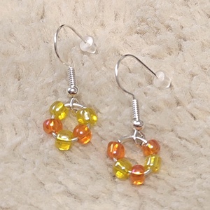 Gyöngyös fülbevaló, Ékszer, Fülbevaló, Fülékszer, Ékszerkészítés, Gyöngyfűzés, gyöngyhímzés, MESKA