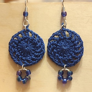 AKCIÓ!!! Horgolt gyöngyös fülbevaló , Ékszer, Fülbevaló, Fülékszer, Ékszerkészítés, Horgolás, MESKA