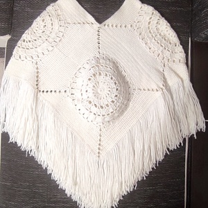 Horgolt poncsó - ruha & divat - női ruha - poncsó - Meska.hu Horgolt poncsó - ruha & divat - női ruha - poncsó - Meska.hu