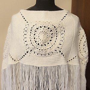 Horgolt poncsó - ruha & divat - női ruha - poncsó - Meska.hu Horgolt poncsó - ruha & divat - női ruha - poncsó - Meska.hu