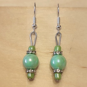 Gyöngyös fülbevalók , Ékszer, Fülbevaló, Fülékszer, Ékszerkészítés, Gyöngyfűzés, gyöngyhímzés, MESKA