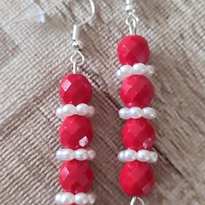 Gyöngyös fülbevalók  - ékszer - fülbevaló - fülékszer - Meska.hu