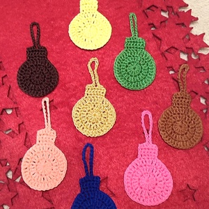 Karácsonyi díszek , Karácsony, Karácsonyi lakásdekoráció, Karácsonyfadíszek, Horgolás, MESKA