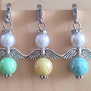 AKCIÓ!!! Angyalkák , Táska & Tok, Kulcstartó & Táskadísz, Táskadísz, Ékszerkészítés, MESKA