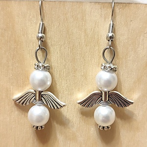 Angyal fülbevaló , Ékszer, Fülbevaló, Fülékszer, Ékszerkészítés, MESKA