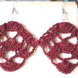 Horgolt fülbevaló , Ékszer, Fülbevaló, Fülékszer, Ékszerkészítés, Horgolás, MESKA