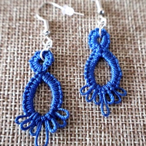 Hajócsipke fülbevaló , Ékszer, Fülbevaló, Fülékszer, Csipkekészítés, Ékszerkészítés, MESKA