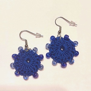 Horgolt fülbevaló , Ékszer, Fülbevaló, Fülékszer, Horgolás, Ékszerkészítés, MESKA