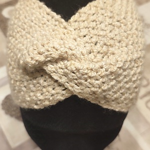 Kötött csavart fejpánt  - ruha & divat - sál, sapka, kendő - fejpánt - Meska.hu