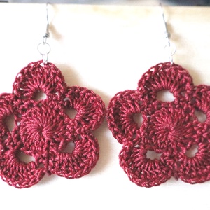 Horgolt fülbevaló , Ékszer, Fülbevaló, Fülékszer, Ékszerkészítés, Horgolás, MESKA
