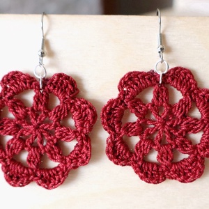 Horgolt fülbevaló , Ékszer, Fülbevaló, Fülékszer, Ékszerkészítés, Horgolás, MESKA