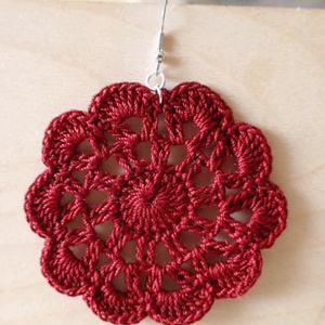 Horgolt fülbevaló , Ékszer, Fülbevaló, Fülékszer, Ékszerkészítés, Horgolás, MESKA