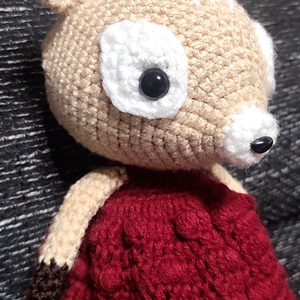 Horgolt kislány őzike, Játék & Sport, Plüssállat & Játékfigura, Más figura, Horgolás, MESKA