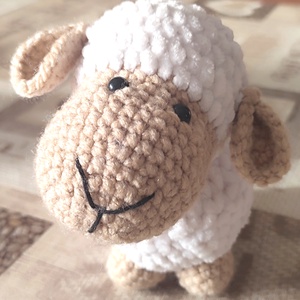 AKCIÓ!!! Horgolt bárány - játék & sport - plüssállat & játékfigura - plüss bárány - Meska.hu
