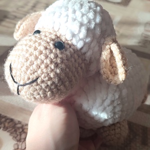 AKCIÓ!!! Horgolt bárány - játék & sport - plüssállat & játékfigura - plüss bárány - Meska.hu