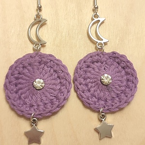 AKCIÓ!!! Horgolt fülbevaló  - ékszer - fülbevaló - fülékszer - Meska.hu