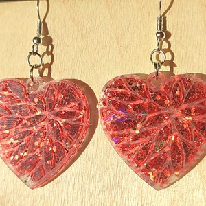 Gyanta fülbevaló  - ékszer - fülbevaló - fülékszer - Meska.hu