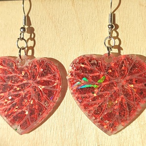 Gyanta fülbevaló  - ékszer - fülbevaló - fülékszer - Meska.hu