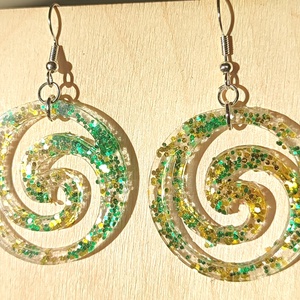 Gyanta csillogó fülbevaló , Ékszer, Fülbevaló, Fülékszer, Ékszerkészítés, Mindenmás, MESKA