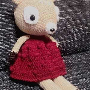 AKCIÓ!!! Horgolt kislány őzike - játék & sport - plüssállat & játékfigura - más figura - Meska.hu