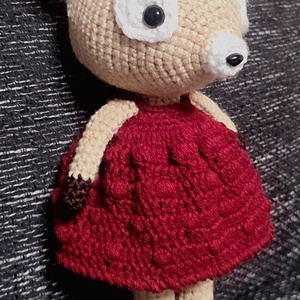 AKCIÓ!!! Horgolt kislány őzike - játék & sport - plüssállat & játékfigura - más figura - Meska.hu