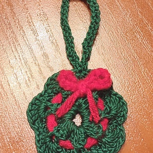 Horgolt karácsonyi dísz, Karácsony, Karácsonyi lakásdekoráció, Karácsonyfadíszek, Horgolás, MESKA