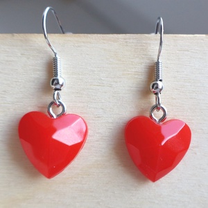 Szívecskés fülbevaló + ajándék kis szívecskés fülbevaló, Ékszer, Fülbevaló, Fülékszer, Ékszerkészítés, Mindenmás, MESKA