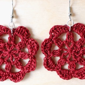 Horgolt fülbevaló  - ékszer - fülbevaló - fülékszer - Meska.hu