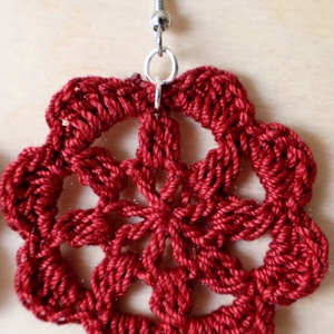 Horgolt fülbevaló  - ékszer - fülbevaló - fülékszer - Meska.hu