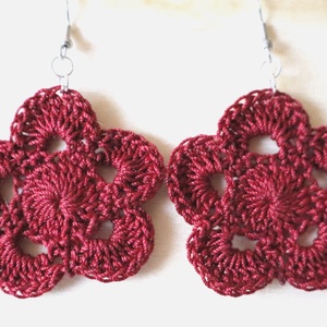 Horgolt fülbevaló , Ékszer, Fülbevaló, Fülékszer, Ékszerkészítés, Horgolás, MESKA