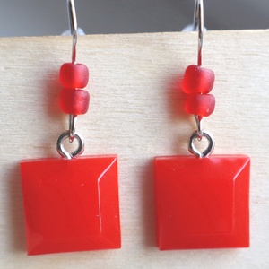 Gyanta fülbevaló  - ékszer - fülbevaló - fülékszer - Meska.hu