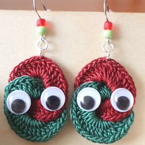 Horgolt fülbevaló , Ékszer, Fülbevaló, Fülékszer, Ékszerkészítés, Horgolás, MESKA